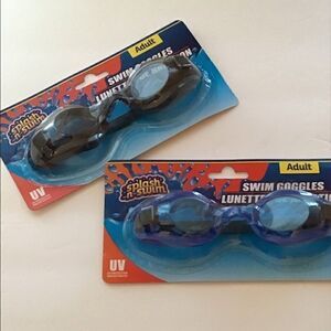 Adult Safety Swim Goggles 2 pack bundle